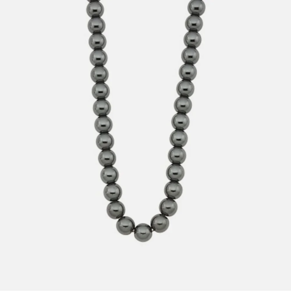 Blackjack Hematite Stone Necklace